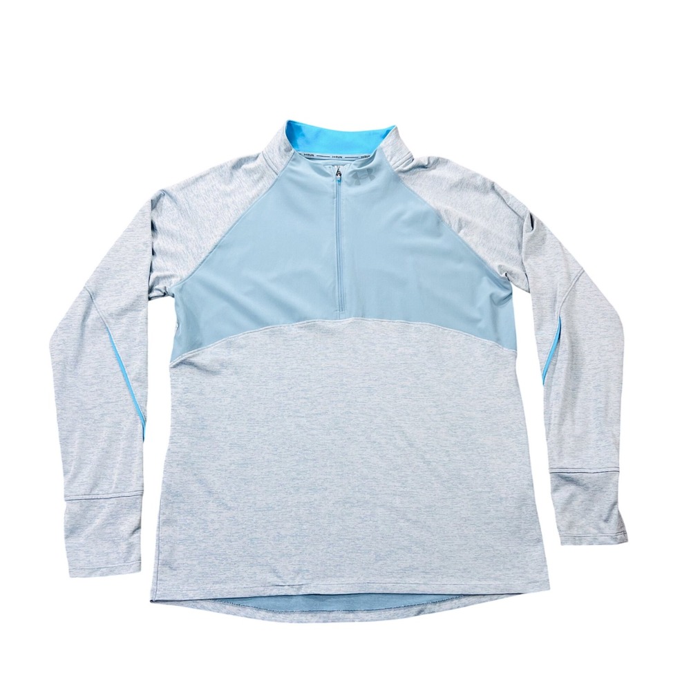 Under Armour Men's XL UA Qualifier Run 2.0 ½ Zip Pullover Two-tone Blue Running